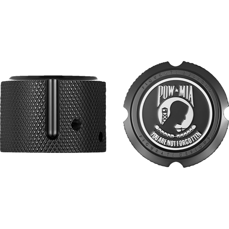 Figurati Designs Axle Nut Cover - FD50-FAC-BK For Harley Motorcycles 2002-2022