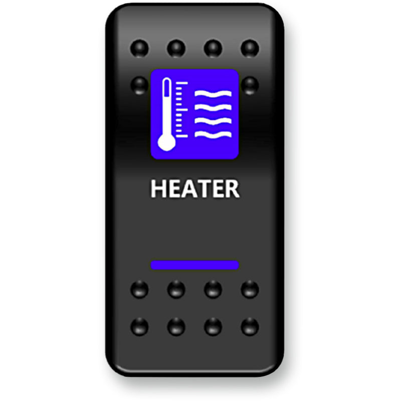 MOOSE OFFROAD 2106-0415 HTR-PWR Rocker Switch heater - blue