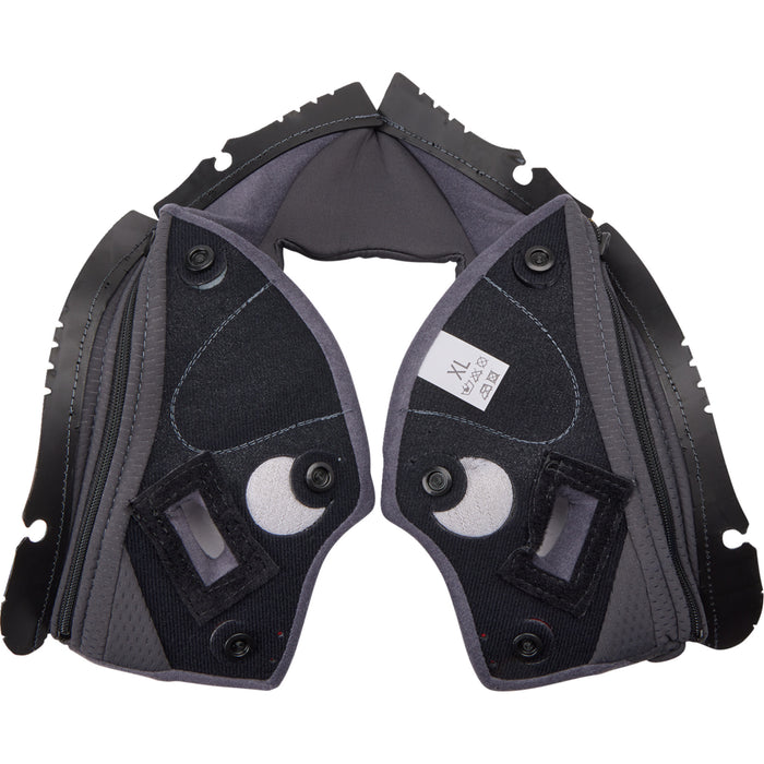 AGV 0134-3324 201850005623GXL Pista GP RR Helmet Cheek Pads Pista GP RR Cheek Pads - Gray/Cyan - XL
