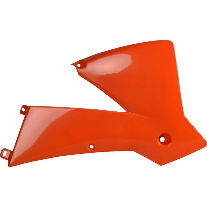 POLISPORT 0520-2443 8424000002 Radiator Covers For KTM Radiator Cover - Orange - SX/EXC/MXC