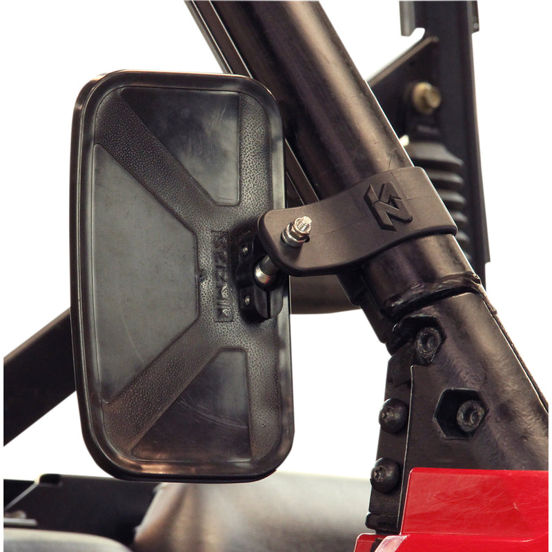 SEIZMIK 0640-1101 56-18084 Basic Side View Mirror Mirror - Basic - Side View - Rectangle - Black - Polaris Pro Fit/Can Am Profiled ROPS