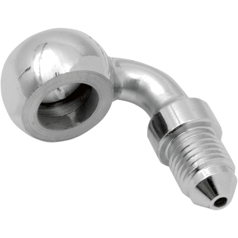 DRAG SPECIALTIES DS098151 Chrome Steel Banjo Fitting Banjo Fitting - 3/8" - 90°