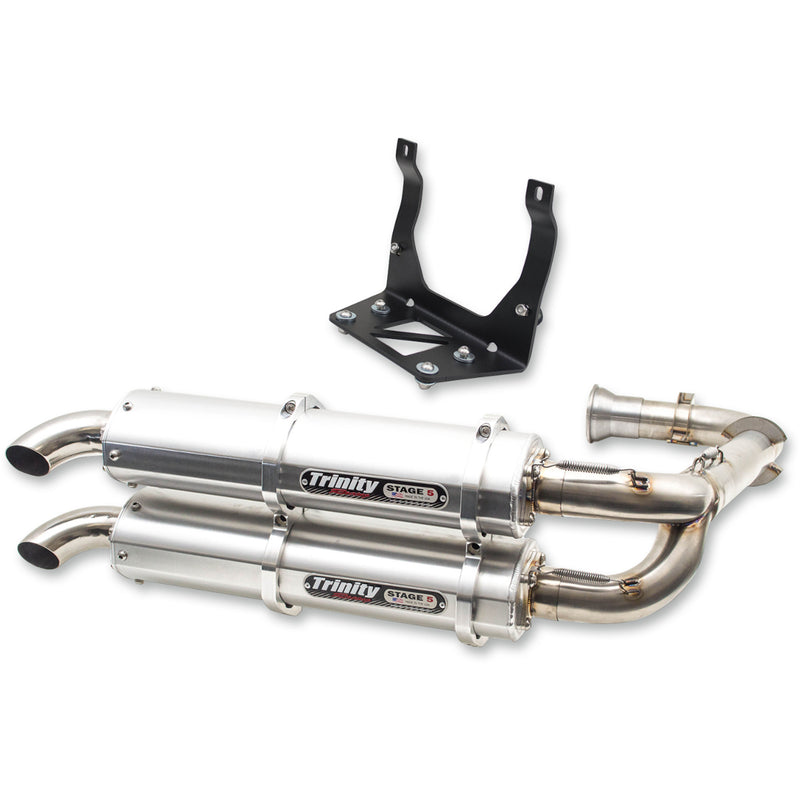 Trinity Racing Stage 5 1-Into-2 Exhaust System - TR-4161D Can-Am Maverick 2017-2023