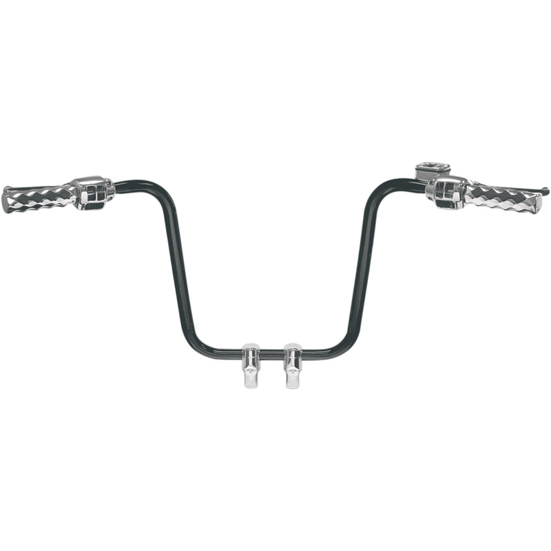 LA CHOPPERS 0601-1484 LA-7312-14B Hefty 1-1/4" Handlebar — Hefty/Ape Hanger Handlebar - Ape Hanger - 14" - Black