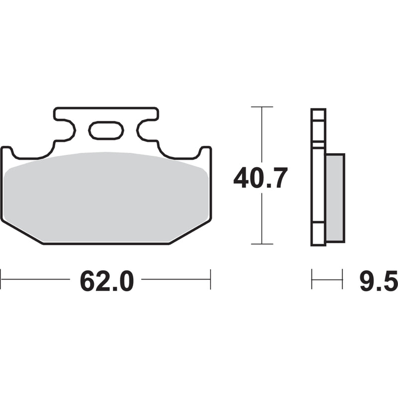 Sbs Brake Pad - 648SI For Yamaha YZ 250 / YZ 125 / WR 400 / YZ 400 1992-1998 | Husqvarna WR 400 1998