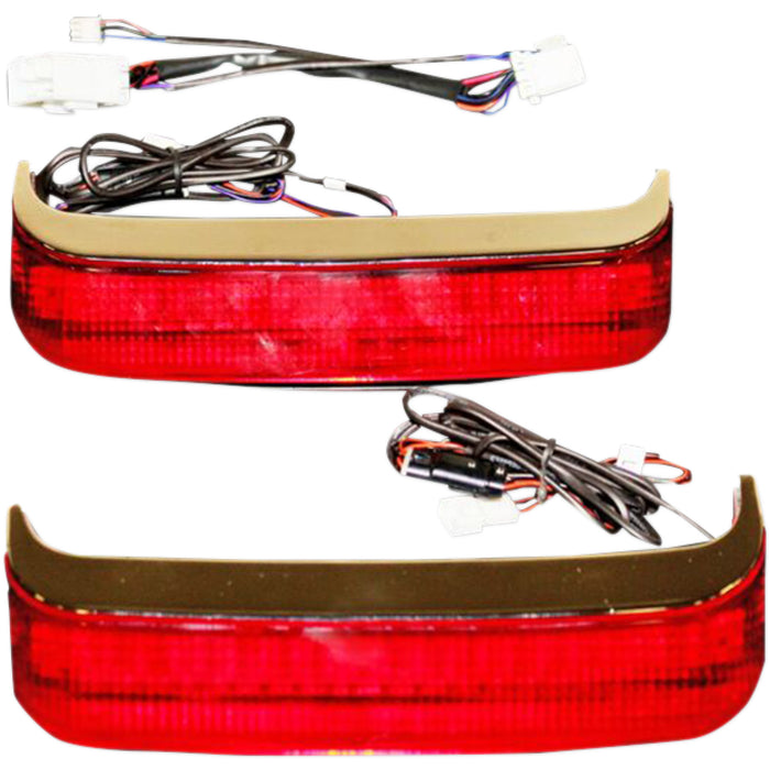 CUSTOM DYNAMICS 2040-1996 CD-SB-SS8-CR BAGZ™ LED Saddle Bag Lights - Saddlebag LED Lights - '09-'15 CVO - Chrome/Red