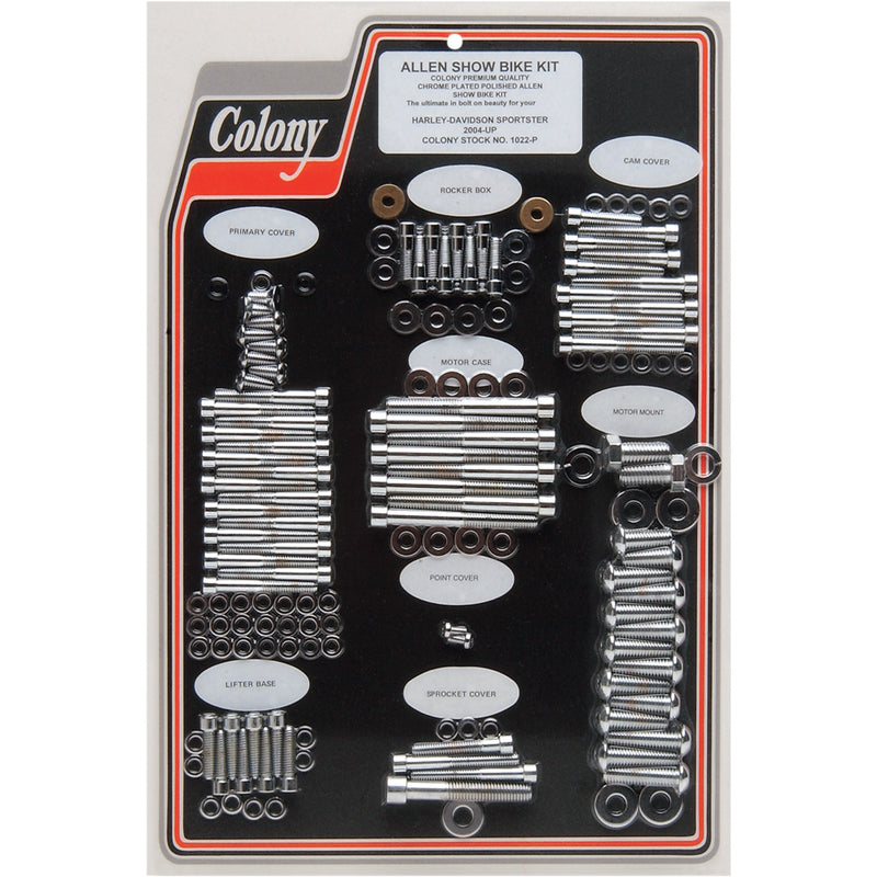Colony Bolt Kit - 1022-P For Harley Sportster 2004-2022