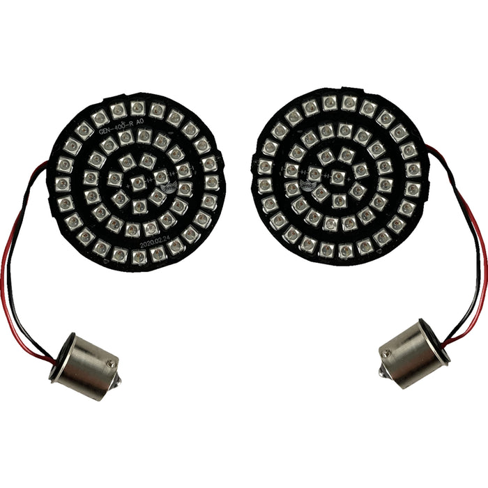 CUSTOM DYNAMICS 2020-2158 GEN-4-R-1156 Genesis® 4 Solid Red Bullet Rear Turn Signal Insert - LED - Red - 1156