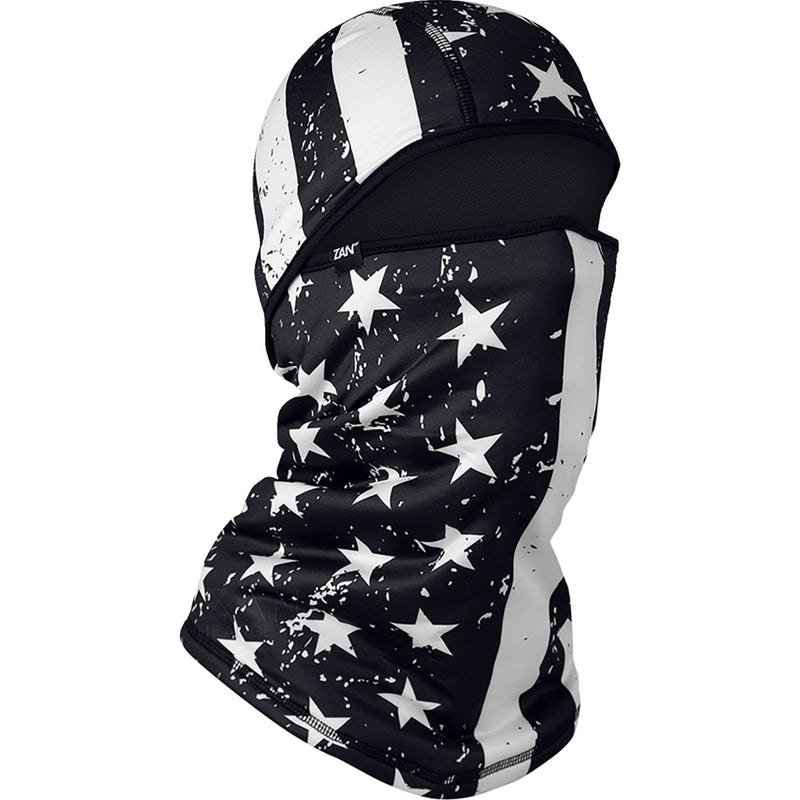 ZAN HEADGEAR 2503-0545 WBSF091 SportFlex® Convertible Balaclava black and white - flag