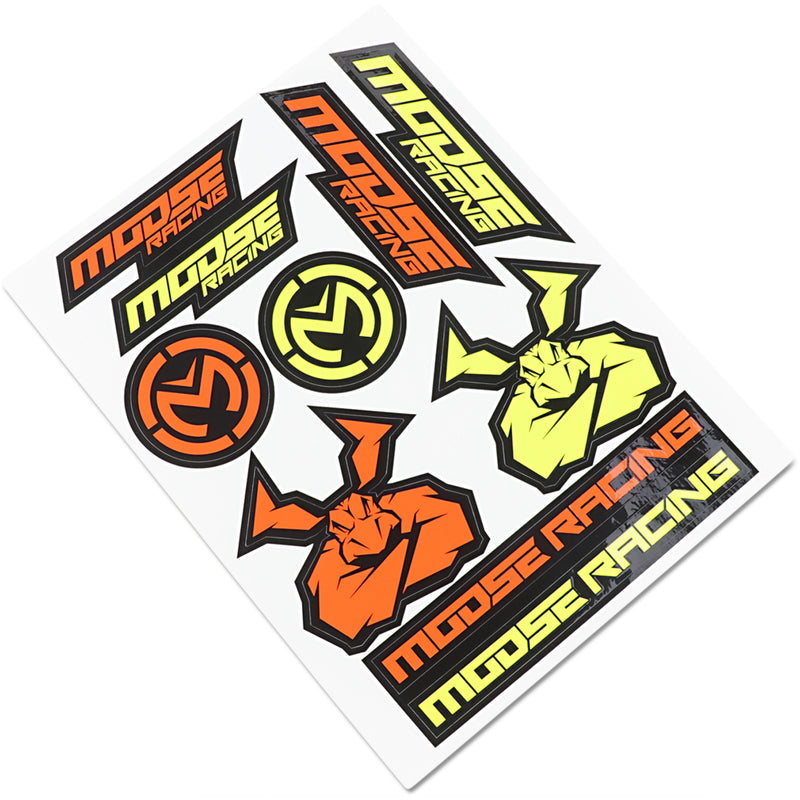 MOOSE OFFROAD 4320-2206 4320-2206 S2 Decal moose racing - yellow/orange