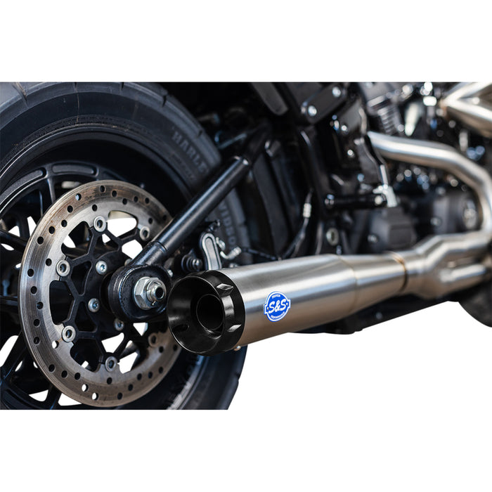 S&S CYCLE 1800-2520 550-0996B SuperStreet 2:1 50 State Exhaust System - Stainless Steel - M8 Softail - Stainless Steel