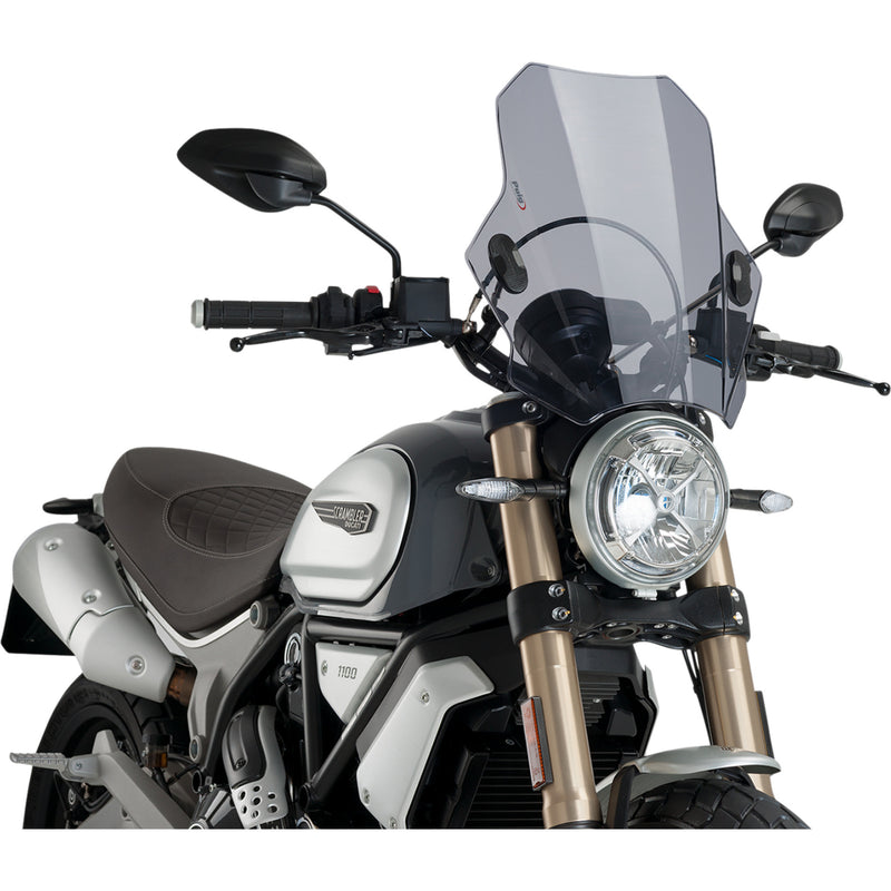 Puig Hi-Tech Parts Bat Windshield - 8088H For Harley Sportster Forty-Eight / Softail Low Rider 2017-2020 | Ducati Motorcycles 2007-2024
