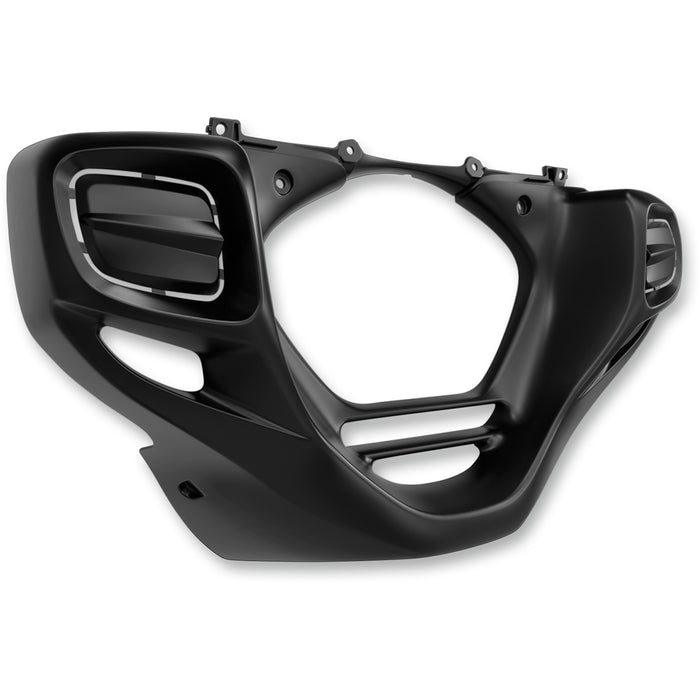 SHOW CHROME 0521-1551 52-908BK Front Lower Cowl Lower Cowls - Black - Rectangular