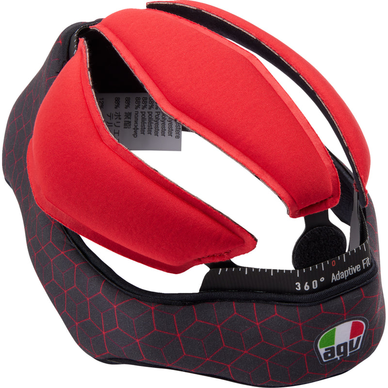 AGV 0134-2982 20KIT60303001LG Pista GP RR Helmet Liner Pista GP RR Liner - Black/Red - Large