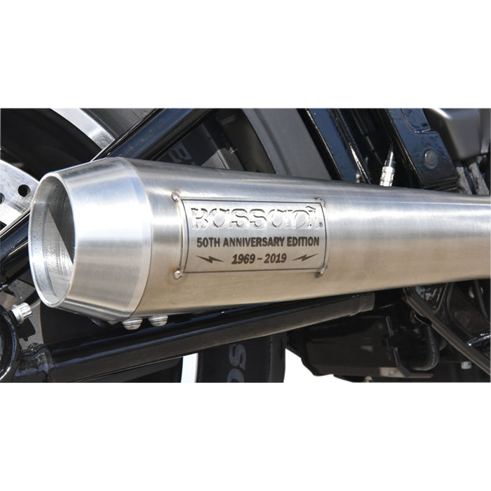 BASSANI XHAUST 1800-2431 1S50SS Road Rage III 50th Anniversary Exhaust System - 50th Anniversary 2:1 Exhaust - Stainless Steel