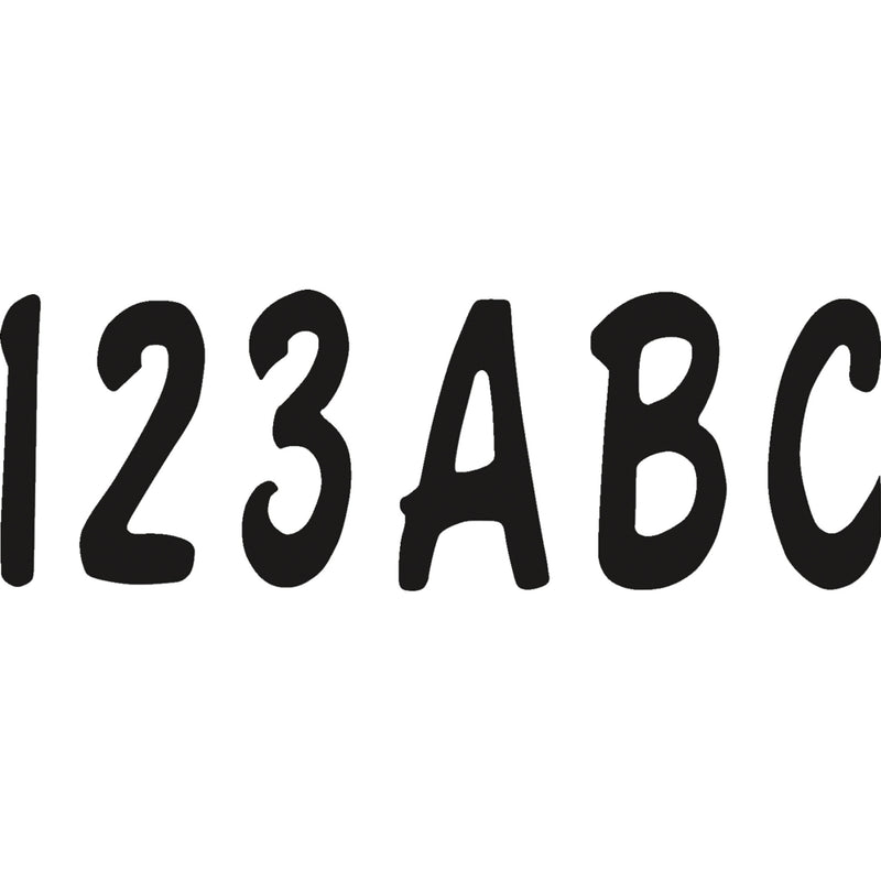 HARDLINE BLK200EC BLK200EC Watercraft ID Kit I.D. Sticker Kit - 200 Series - Black