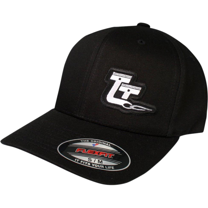 THROTTLE THREADS 2501-2098 TT446H51BKXL Throttle Threads Curved Bill Hat black - large/xl