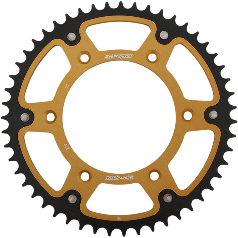 SUPERSPROX 1210-1972 RST-210-51-GLD Stealth Rear Sprocket 51 tooth - gold - honda