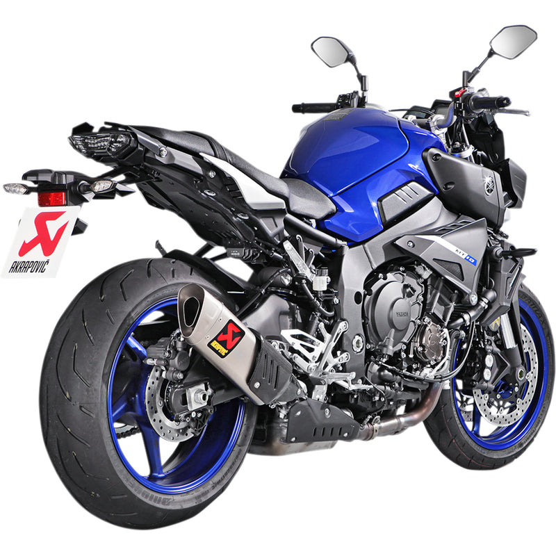 AKRAPOVIC 1811-3188 S-Y10SO15-HAPT Slip-On Line Muffler — Triangle Muffler - Titanium