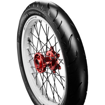 AVON 0305-0628 2120094 Cobra Chrome Reinforced Tire - AV91 - 120/70-21 - Whitewall