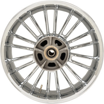 COASTAL MOTO 0202-2111 3D-ATL185CH Atlantic Precision Cast 3D Rear Wheel - Atlantic 3D - Single Disc/No ABS - Chrome - 18"x5.50" - '09+ FL