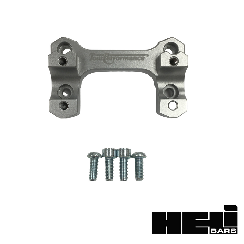 Helibars Handlebar Risers Silver - HR05148 BMW 900 / F900XR 2020-2024