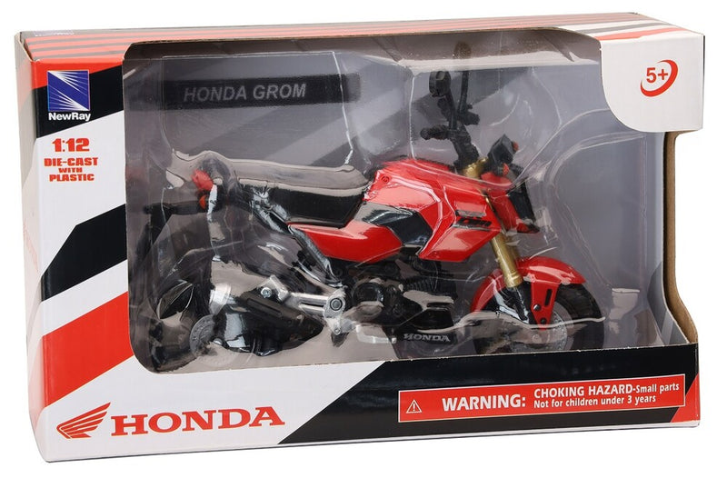 New Ray Toys 959-0196 58503A REPLICA 1:12 HONDA GROM RED