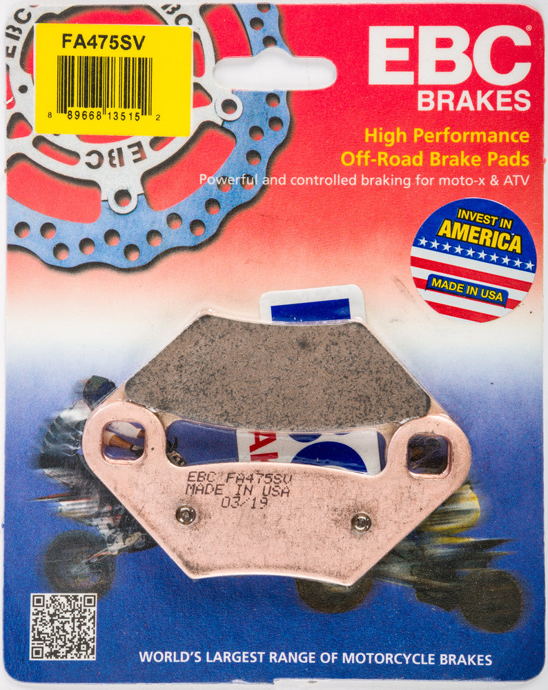 EBC Brake Pads - FA475SV Polaris Sportsman / Hawkeye 2009-2015