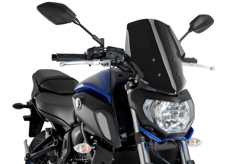 Puig Hi-tech Parts 561-09667BK 9667N WINDSCREEN NAKED NEW GEN TOURING BLACK YAM
