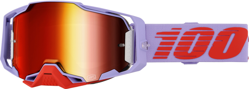 100% 610-5390 50005-10049 ARMEGA GOGGLE FAUSTO RED MIRROR LENS