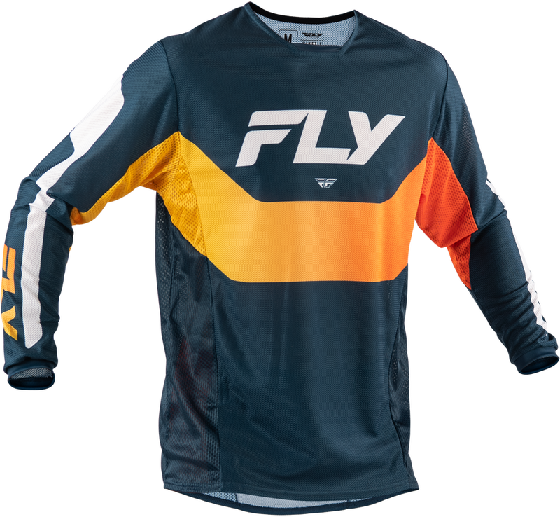 Fly Racing 380-316X 380-316X KINETIC MESH JERSEY NAVY/ORANGE XL
