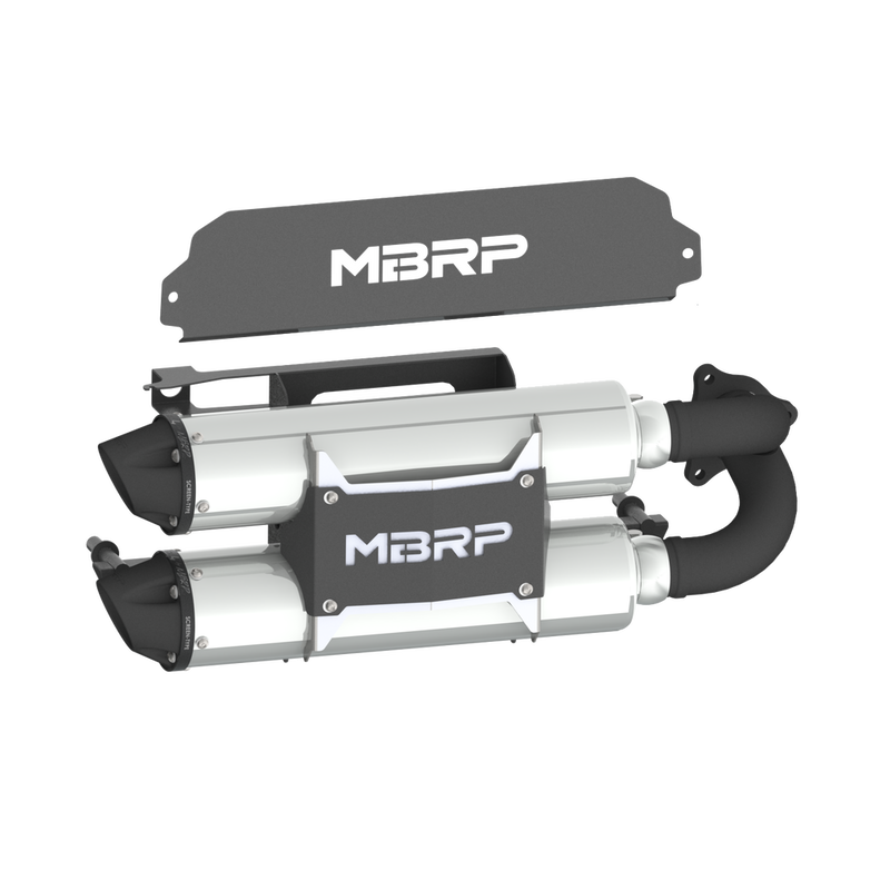 Mbrp Dual Stack S O Mflr POL - AT-9524PT Polaris RZR 2020