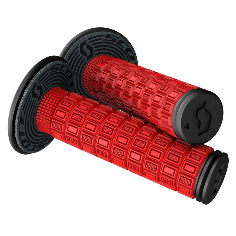SCOTT 0630-3016 269305-4959 Mellow + Donut Grips Grips - Mellow - Red/Black