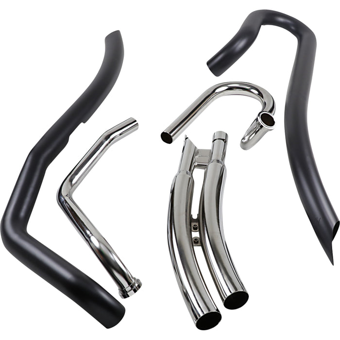 COBRA 1810-2670 3221B Speedster Swept Exhaust System Speedster Swept Exhaust - Black - M109R