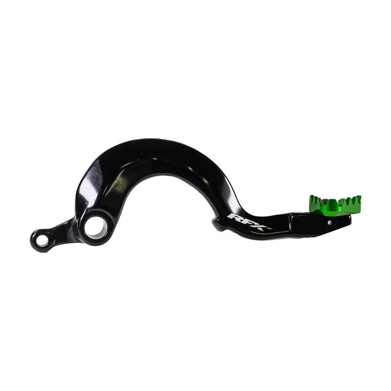 RFX Rear Brake Pedal Green Solid-TIP - FXRB 20401 99GN Kawasaki KX 125 2004-2006