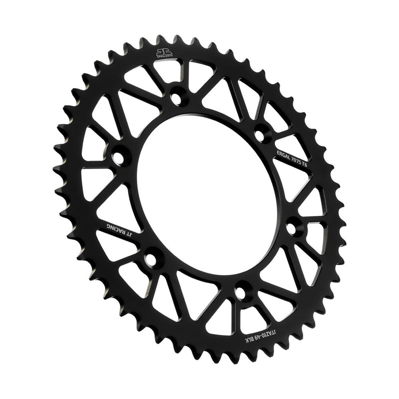 JT Sprockets Rear Racelite Sprocket Alum 49T-520 Black - JTA210.49BLK Beta Dirt Bikes 2013-2021
