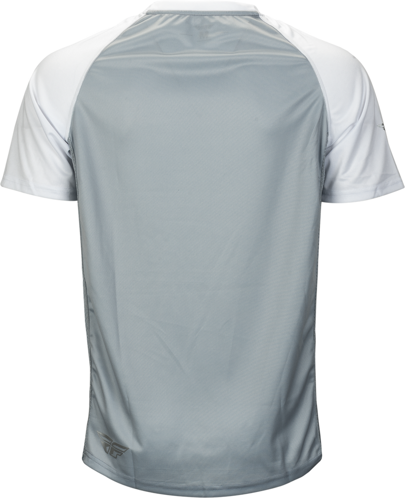Fly Racing Super D Jersey Light Grey Camo White SM