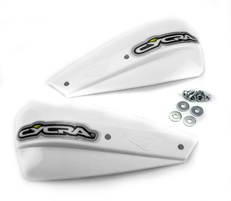 Cycra 714-1256 1CYC-1115-42 LOW PROFILE REPLACEMENT HANDSHIELDS - WHITE