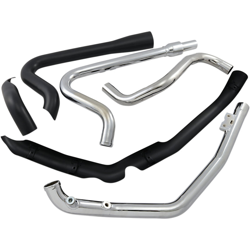Cobra True Dual 2-Into-2 Header System - 6257RB For Harley Touring 2017-2022