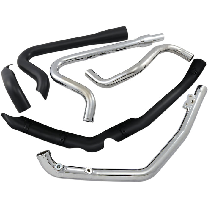 COBRA 1802-0393 6257RB True Dual Headpipes - Black - Dresser