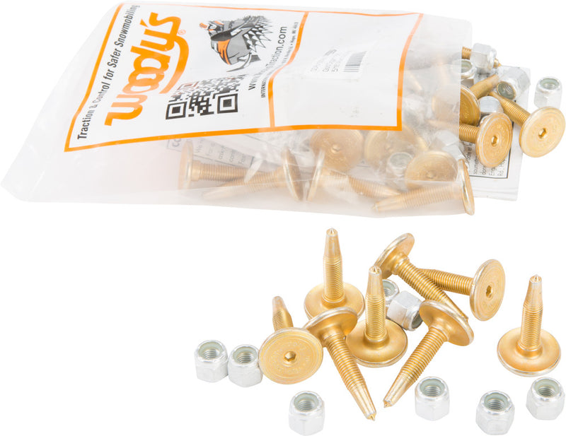 Woody's 18-3112 GDP6-1325-S GOLD DIGGER CARBIDE STUDS 1.325" 24/PK