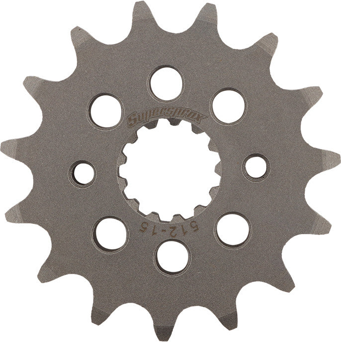 Supersprox Front CS Sprocket Steel 15T-520 - CST-512-15-2 Kawasaki 550 Zephyr / Ninja 500 / Ninja 500R 1990-2009