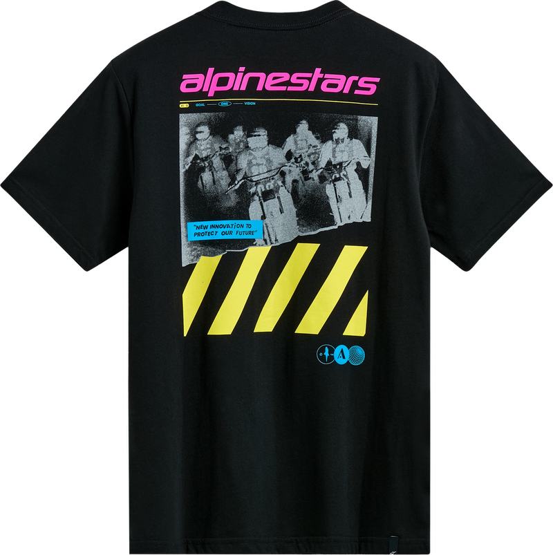 Alpinestars 482-76340L 1215-72260-10-L NO BARRIER SS CSF TEE BLACK LG