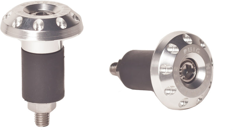 Puig Hi-tech Parts 561-06222S 6222P BAR ENDS RACE UNIVERSAL SILVER