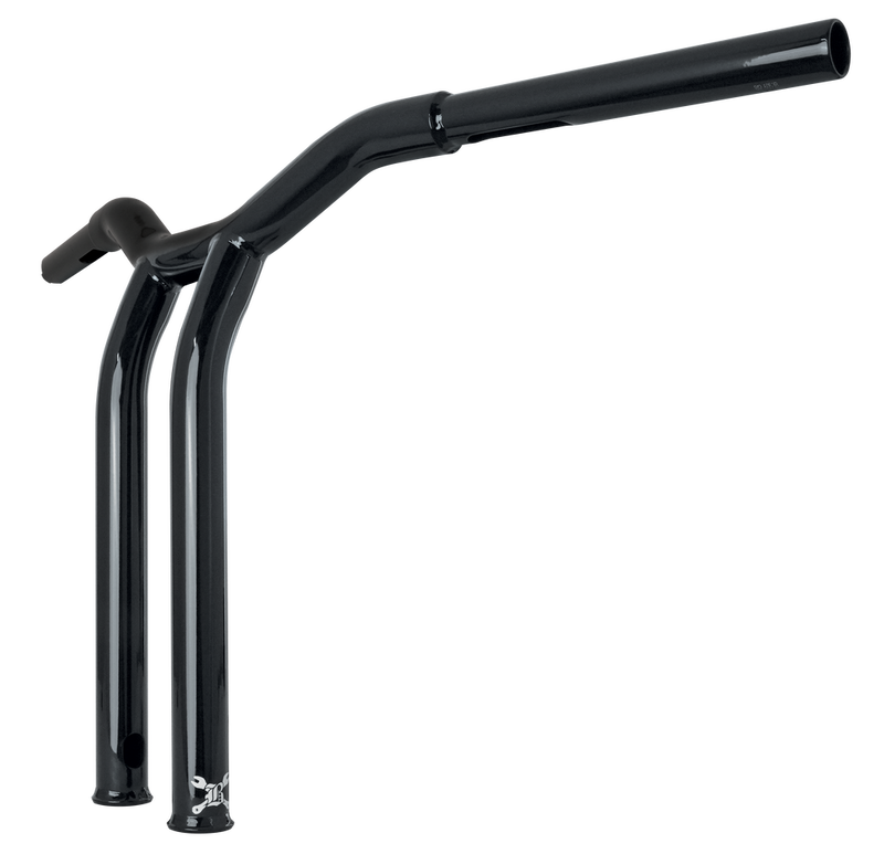 Burly Brand Dominator Raked Bar 14" 1.25" Gloss Black - B12-6053B For Harley Motorcycles 1980-2024 | Yamaha Watercraft 1998-2004