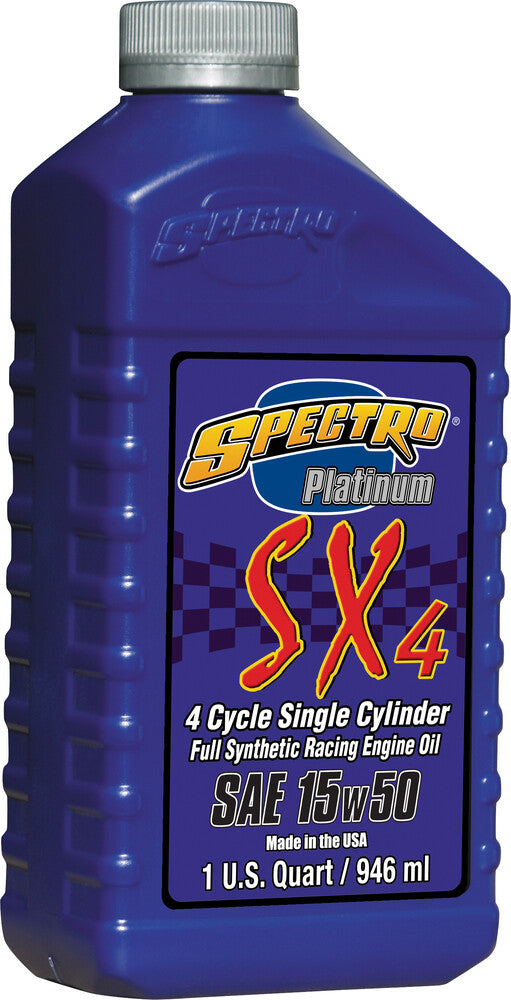 Spectro 582-01711 310329 PLATINUM SX4 OIL 4T 15W50 1QT