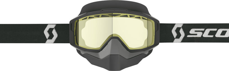 Scott 51-5607 285543-1007029 SPLIT OTG SNWCRSS GOGGLE BLACK/WHITE YELLOW LENS