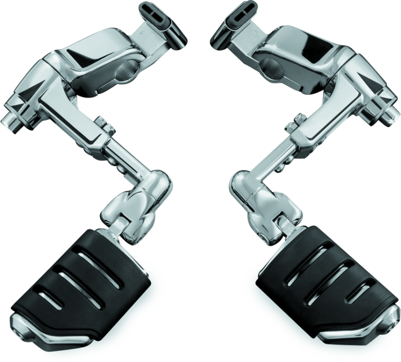 Kuryakyn 4081 Ergo III Adjustable Mount With Trident Dually ISO Pegs Chrome - Photo - Primary