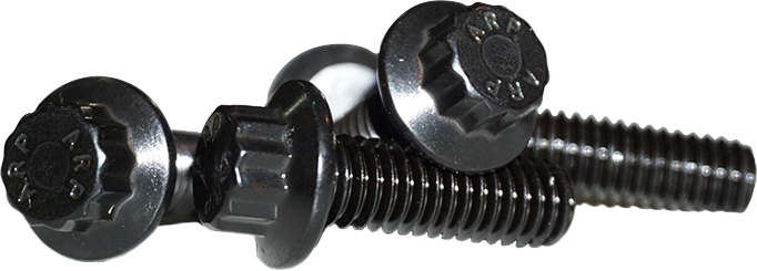 Lyndall Brakes 815-0215 108-9651 12 POINT REAR ROTOR BOLTS BLACK 3/8-16X1