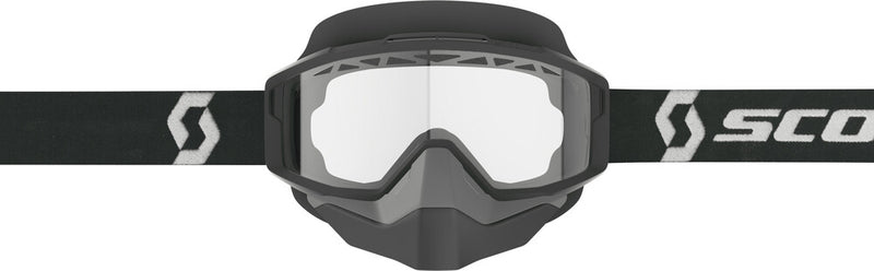 Scott 51-5608 285543-1007043 SPLIT OTG SNWCRSS GOGGLE BLACK/WHITE CLEAR LENS